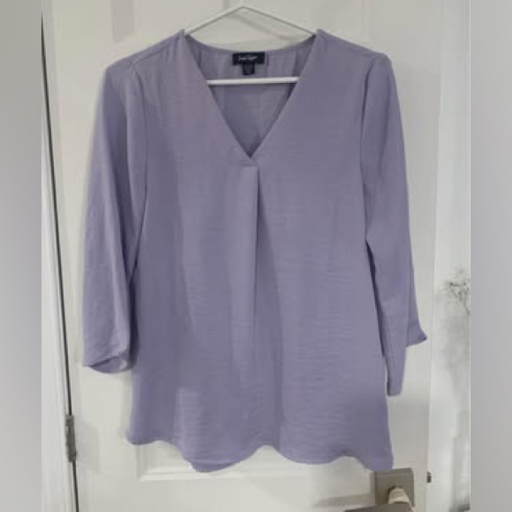 Lord and Taylor lilac purple blouse